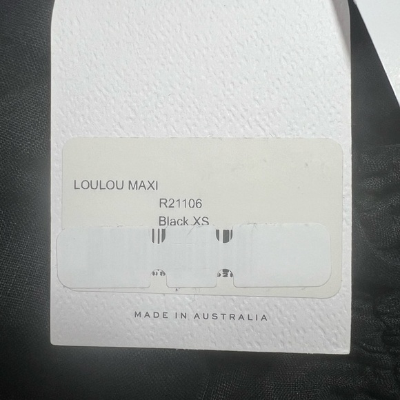 Rumer | 70s Romantic Coastal Vibes LouLou Black Strappy Maxi Dress | XS - Picture 8 of 9